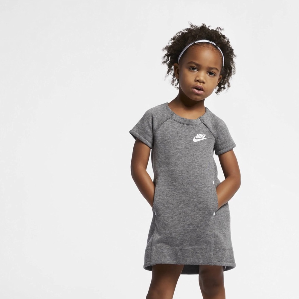 Nike Dresses Girls Nike Tech Dress Size 6x - Carbon Heather Gray NWT